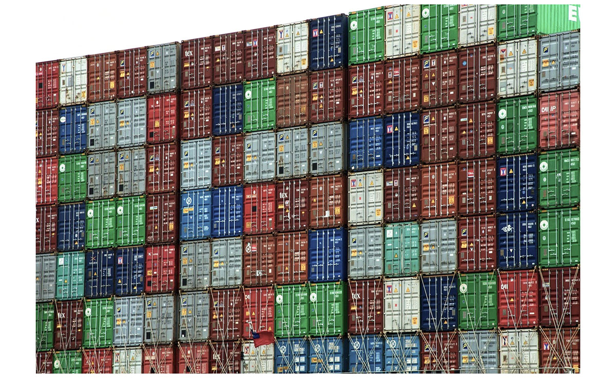 Wettbewerbsbeitrag Studentenwohnheim Berlin, Studentenwohnen in recyclten Containern, gestapelte Container