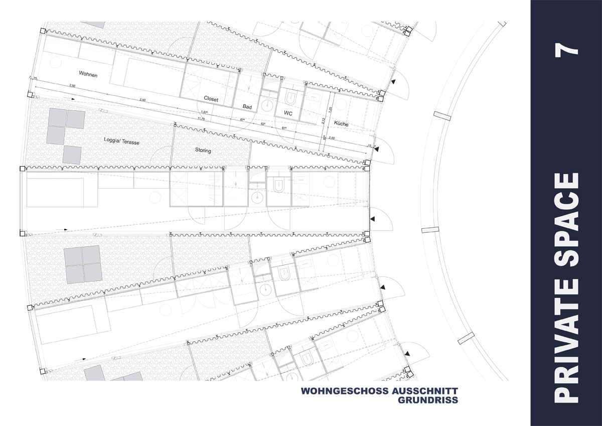 Wettbewerbsbeitrag Studentenwohnheim Berlin, Studentenwohnen in recyclten Containern
